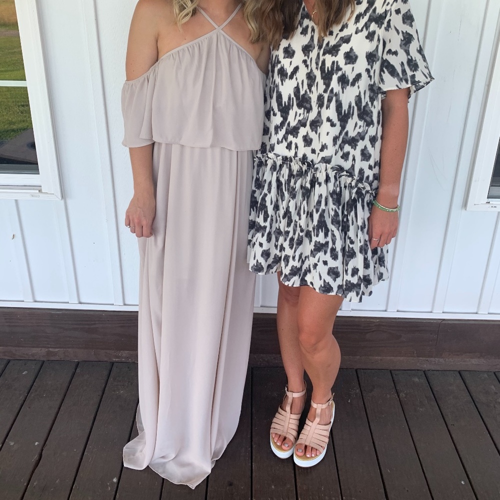 Caitlin Ruffle Maxi Dress